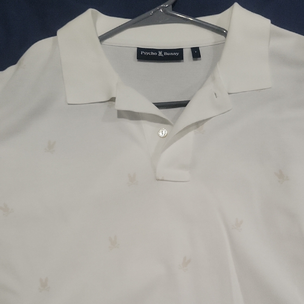 Psycho Bunny Men's Cream Polo Shirt